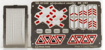 German railway crossing signs (H0)