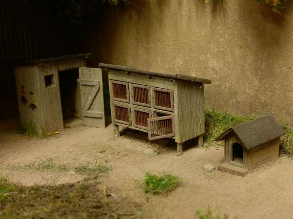 Kaninchenstall 1:160 Bausatz
