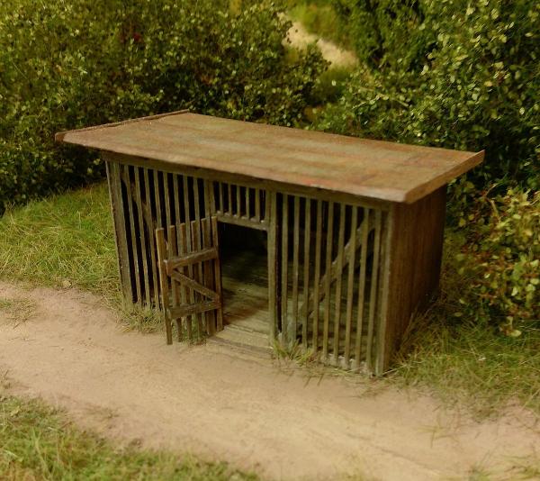 Storage for gas bottles 1:87  kit