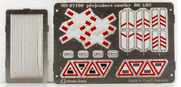 German railway crossing signs (H0)